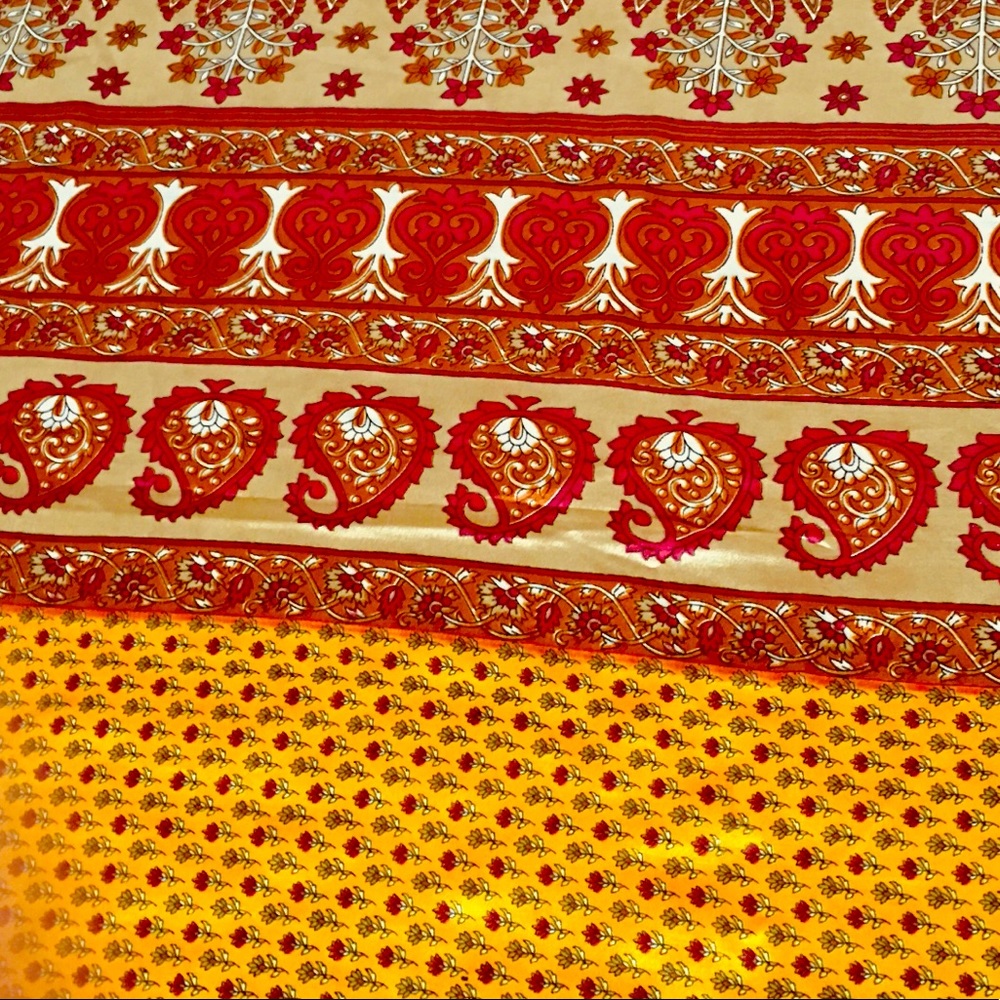 Saree silky satin